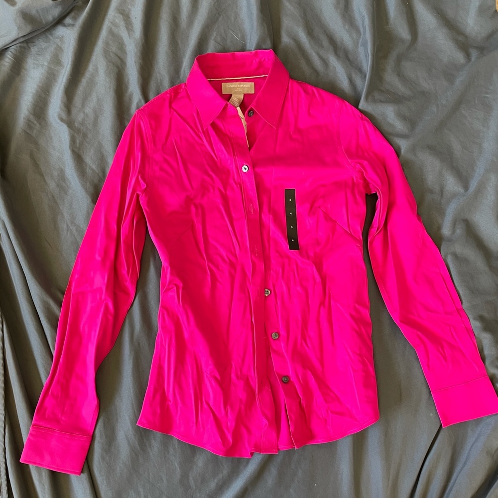 NWT Banana republic non iron fitted shirt